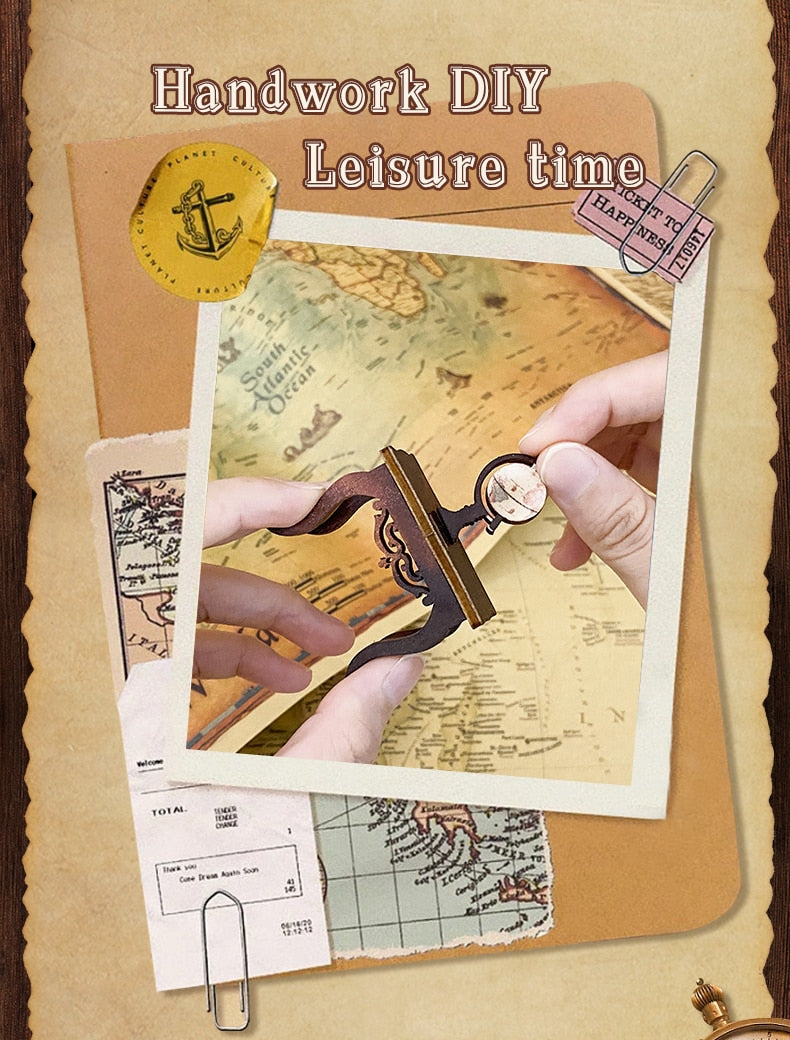 Miniature House Book Nook Kit with Touch Light Sailing Memories (Jean's Office)