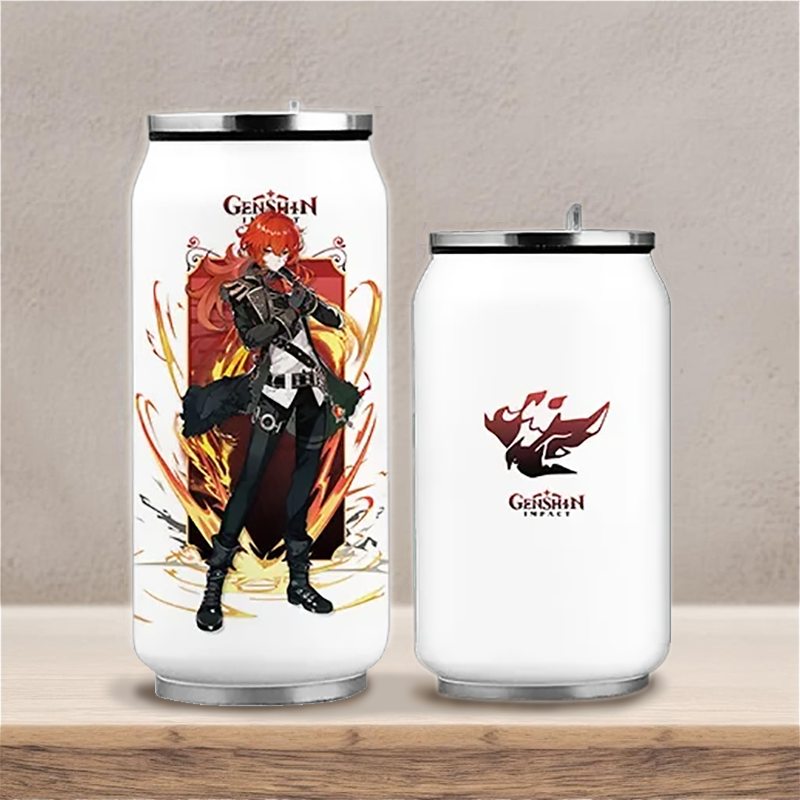 Stainless Steel Beer / Soda Can Thermal Water Bottle (Diluc)