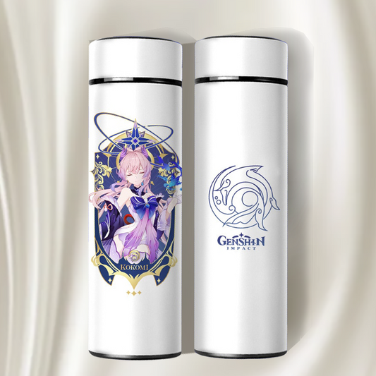 Stainless Steel Digital Display Thermal Tumbler Water Bottle (Kokomi)