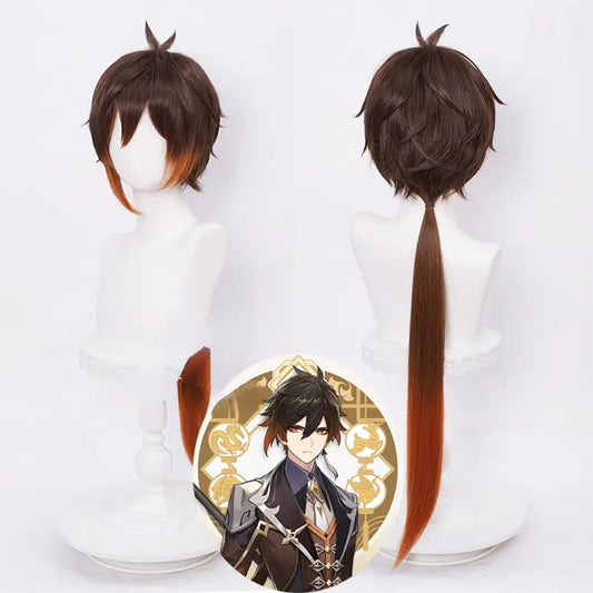 Zhongli Cosplay Wig