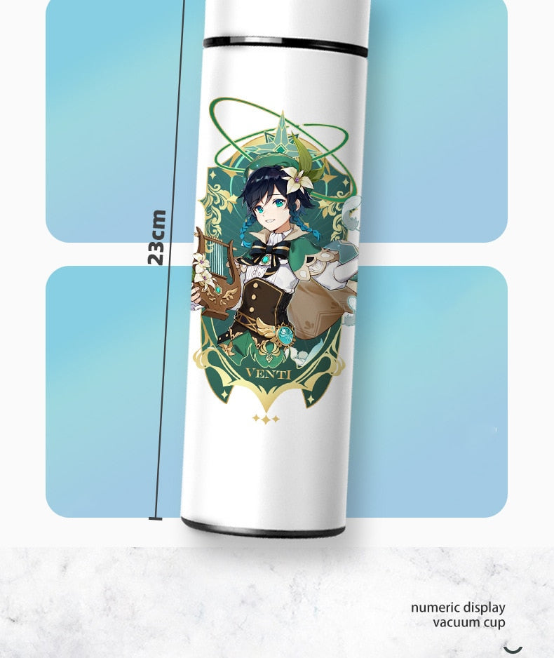 Stainless Steel Digital Display Thermal Tumbler Water Bottle (Venti)