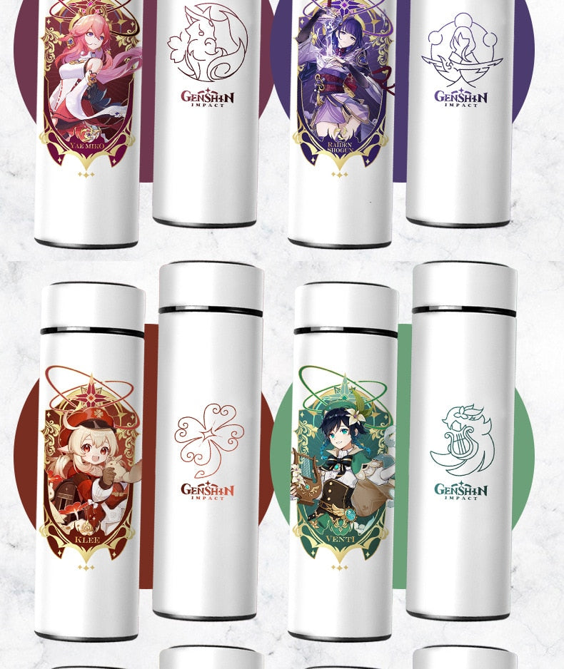 Stainless Steel Digital Display Thermal Tumbler Water Bottle (Yelan)