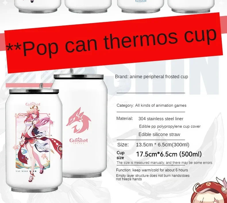 Stainless Steel Beer / Soda Can Thermal Water Bottle (Yaoyao)