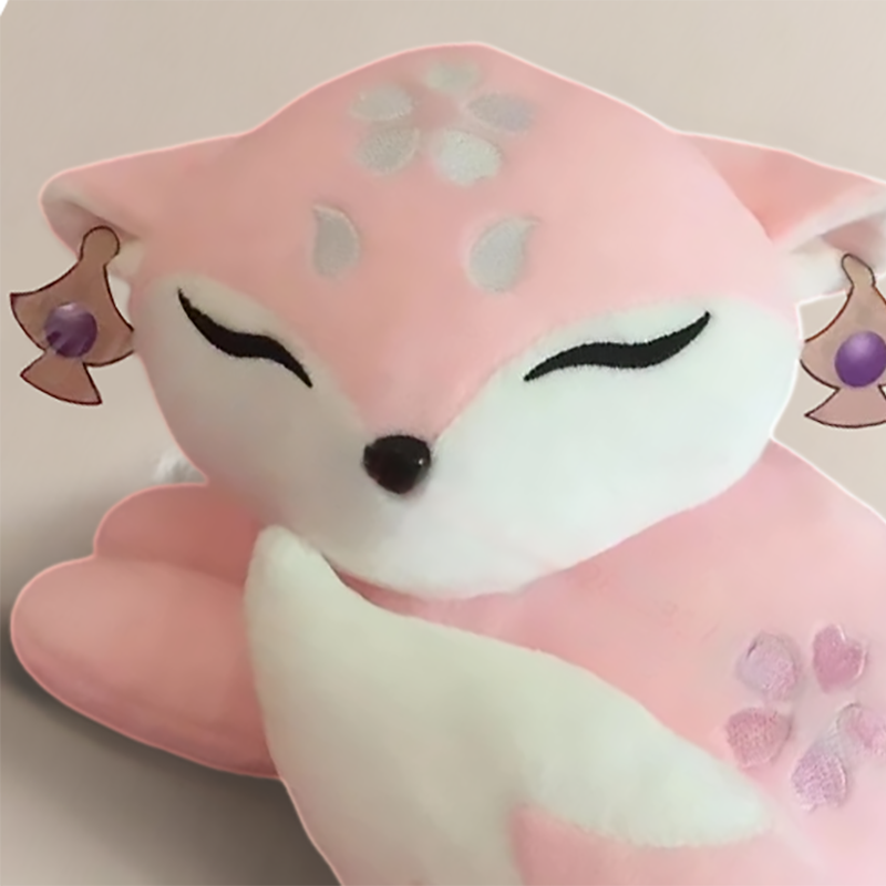 Yae Miko Fox Form Soft Plushie Doll