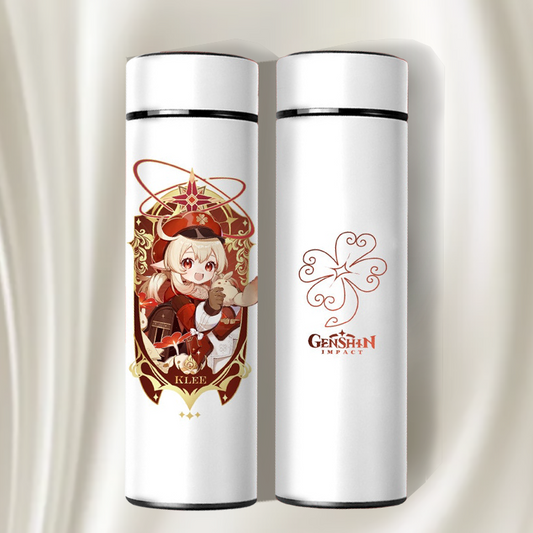 Stainless Steel Digital Display Thermal Tumbler Water Bottle (Klee)