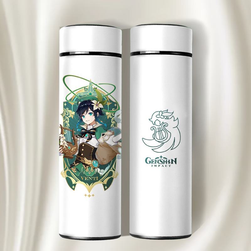 Stainless Steel Digital Display Thermal Tumbler Water Bottle (Venti)