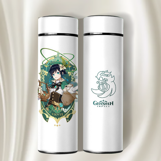 Stainless Steel Digital Display Thermal Tumbler Water Bottle (Venti)