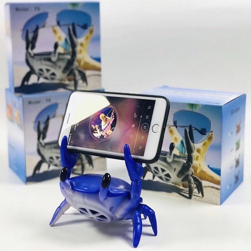 Crab Wireless Bluetooth Speaker Desktop Mobile Phone Holder