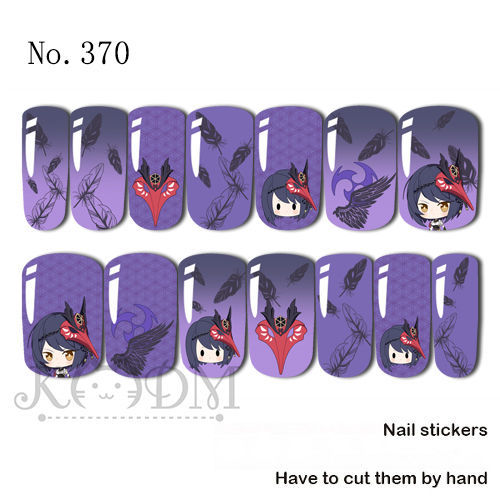 Genshin Impact Water Transfer Nail Decal  (Kujou Sara)