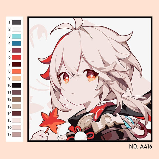 Kazuha paint by numbers