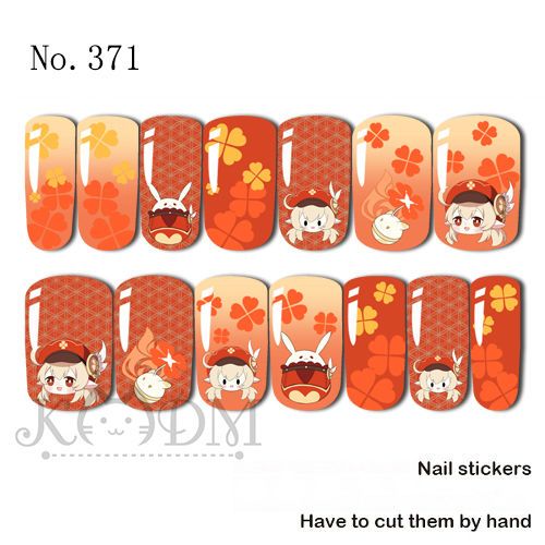 Genshin Impact Water Transfer Nail Decal  (Klee)